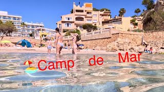 Spain Beach Walk🏖️Camp de Mar Mallorca in May 2024 [upl. by Ssitnerp]