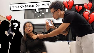 I CHEATED ON YOU PRANK ON BOYFRIEND HE BROKE UP WITH ME💔 [upl. by Elodia]