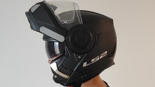 Casco LS2 FF902 SCOPE SOLID MATT BLACK INSTALLAZIONE PINLOCK [upl. by Haag]