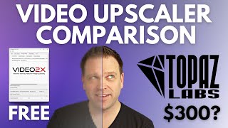 How good is FREE vs PAID video upscaling 🤔 Video2X vs Topaz Video AI [upl. by Etteniotnna]