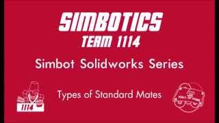 Simbot Solidworks Series 52  Types of Standard Mates [upl. by Winnah]