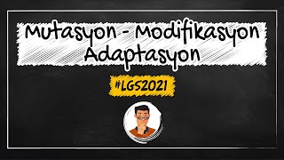 MutasyonModifikasyonAdaptasyon  LGS Kampı [upl. by Egamlat704]