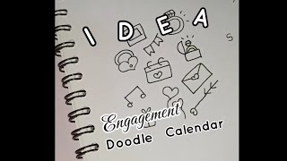 Engagement Doodle Calendar Tutorial [upl. by Harim]