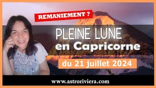 Pleine Lune Capricorne conjointe à Pluton La 2ème en Capricorne Ca finit par bouger [upl. by Jt]