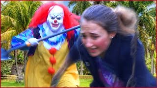 Scary Killer Clown Comes Out of The Woods and Gets Tackled [upl. by Thay]