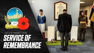 Linfield Football Club  Annual Service of Remembrance 2023 [upl. by Linker]