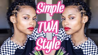 Big Chop Progress  Easy TWA style [upl. by Aihsek]