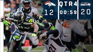 Broncos vs Seahawks Manning with The Ball 59 Seconds Left Down 8 [upl. by Blisse720]