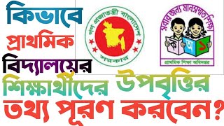 How to fill up upobritti form কিভাবে উপবৃত্তির তথ্য পূরণ করবেন DPE Upobritti 2022Dewans Vlog [upl. by Bashuk30]