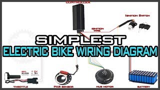 Simplest Electric Bike Wiring Diagram [upl. by Glarum]