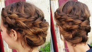 Tuto coiffure  le chignon tresse coquillage  shell braid [upl. by Anerom247]