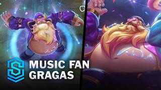 Music Fan Gragas Skin Spotlight  PreRelease  PBE Preview  League of Legends [upl. by Sholeen]