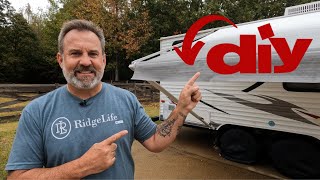 HOW TO Replace RV Camper Awning Fabric  DIY  Step By Step [upl. by Eire]