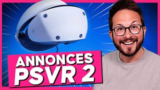 PSVR 2 🤩 SUPER NOUVELLE  les 30 jeux du lancement PlayStation VR 2 [upl. by Ayela]