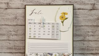 Geburtstagskalender die Einteiler mit Produkten von stampin up und creative Depot [upl. by Naghem]