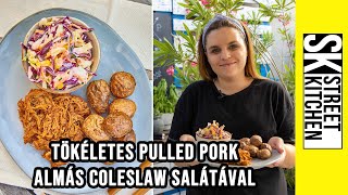 Tökéletes 🐽PULLED PORK🐽 almás coleslaw salátával 💯😋 [upl. by Miko]