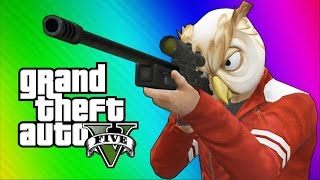 GTA 5 Online Funny Moments  Vanoss Vs Bicycle Launch Glitch Lui Calibre Prank Calls his Mom [upl. by Adiarf]