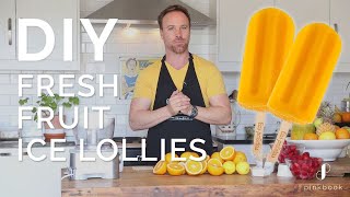 DIY Popsicles How To Make Fresh Fruit Ice Lollies  Las Paletas [upl. by Abrahamsen]