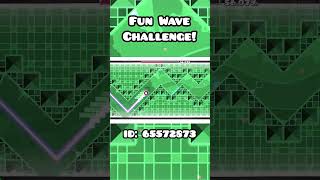 Fun Satisfying GD Geometry Dash Wave Challenge geometrydash gd gdlevels [upl. by Llenrep]