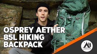 OSPREY AETHER PLUS 85L MENS HIKING BACKPACK [upl. by Ninerb]