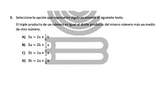 Pregunta 3 Matemáticas Guía EXACER COLBACH 2024 [upl. by Nowahs]