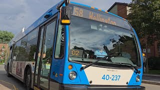 🚍 STM final bus ride on the 58 route Wellington  westbound  before the route is gone [upl. by Cavan715]