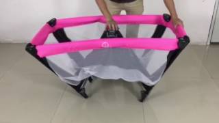 iSafe Travel Cot Set Up OpenClose [upl. by Assirat]