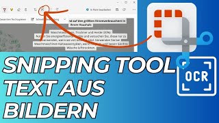 Text aus Bild kopieren  SNIPPING TOOL von Microsoft  Schnell Text aus Screenshots  transparent [upl. by Delastre959]