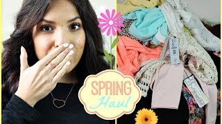 ♡ Spring Fashion Haul  Boohoo Bershka Mango Zara [upl. by Adlay]