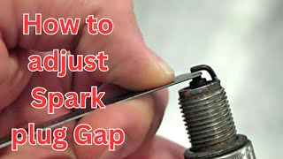 How to adjust spark plug Gap in patrol engine Vehicle [upl. by Collie]