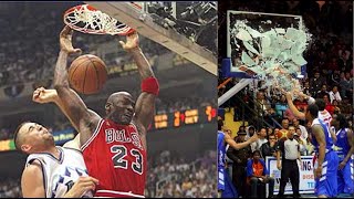 NBA Top 10 quotBROKE THE BACKBOARDquot Dunks of All Time [upl. by Penelope]