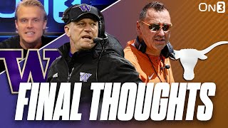 Sugar Bowl Final Thoughts Texas Longhorns vs Washington Huskies  Steve Sarkisian Kalen DeBoer [upl. by Valda]