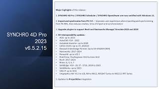 SYNCHRO 4D Pro 2023 ver 65215 release [upl. by Tewell557]