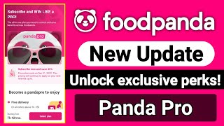 foodpanda pandapro offer 2023  foodpanda voucher  foodpanda Unlock exclusive perks [upl. by Rehpotsirhk242]