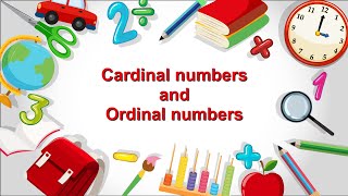 Cardinal and ordinal numbers for class 3  Elearning studio [upl. by Fred]