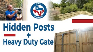 PostMaster Wooden Privacy Fence  No Sag Gate  Butler Contracting [upl. by Nelyk]