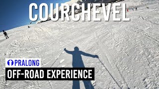 Offroad experience on blue piste Pralong in Courchevel Les 3 Vallées Subtitles [upl. by Anilorac]