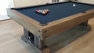 The Olhausen Billiards Railyard pool table [upl. by Lokim]