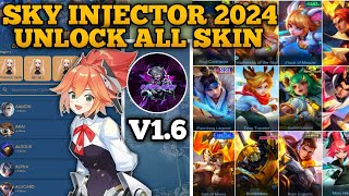 PURPLE SKY INJECTOR 2024 V16 NO PW  INJECTOR ML  APK UNLOCK ALL SKIN MOBILE LEGENDS [upl. by Schilit]