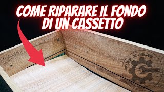 Come riparare il fondo di un cassetto  How to repair a drawer [upl. by Chappy]