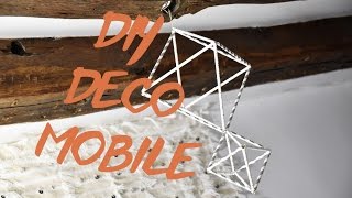 DIY DÉCO  MOBILE DESIGN avec des pailles [upl. by Ellissa]