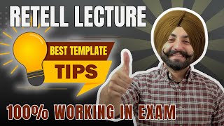 PTE Retell lecture best tips and template how to improve speaking best tips  Gurwinder Sir [upl. by Rushing]