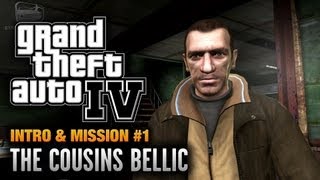 GTA 4  Intro amp Mission 1  The Cousins Bellic 1080p [upl. by Ahsimet]