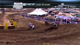 Blake Baggett Passes Barcia and Roczen for the Win on the Last Lap of an EPIC Battle [upl. by Krantz]