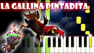 La Gallina Pintadita  Piano Cover  Tutorial  Karaoke [upl. by Ahsinor]