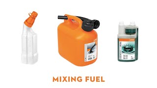 How to Mix Fuel for Your Garden Power Tools  STIHL Fuel Mixing Guide  STIHL GB [upl. by Ecadnac]