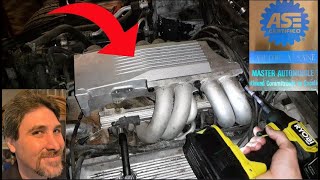 Install 1985 C4 Corvette upper intake manifold [upl. by Layap]