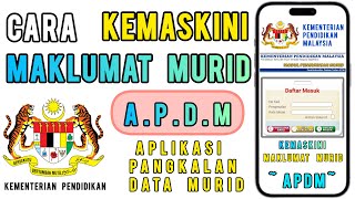 Cara Kemaskini Maklumat Murid APDM [upl. by Unhsiv24]