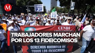 PJF se prepara para marchar en contra de eliminación de fideicomisos en CdMx [upl. by Ahsata70]