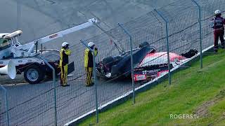 Dale Shaws Big Flip Into the Flagstand at Delaware Speedway Long Version [upl. by Oinimreh587]